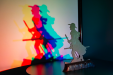 three colored-shadows