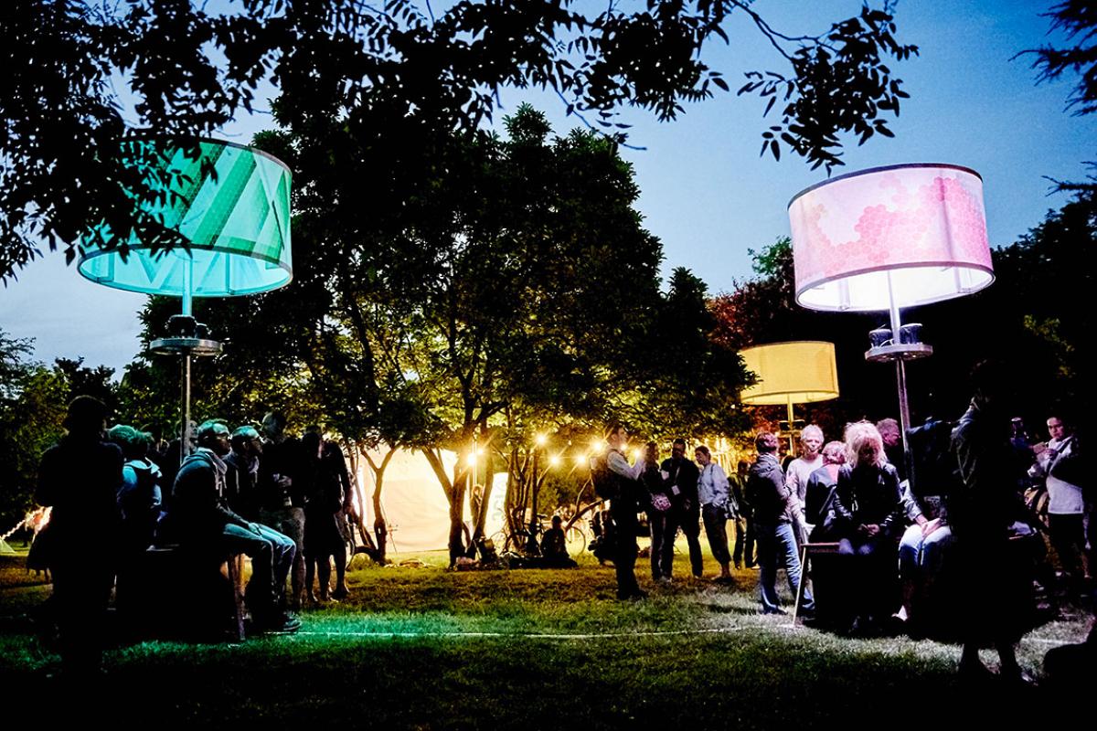 Installation de nuit au parc Beaulieu