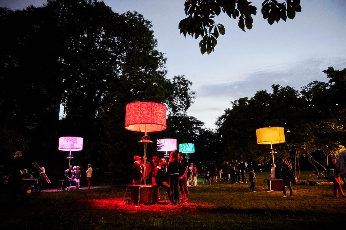 Installation de nuit au parc Beaulieu