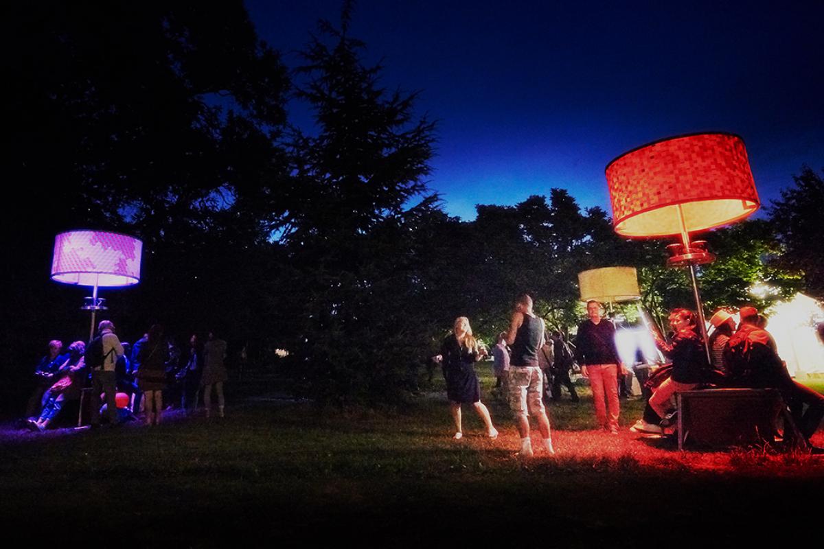 Installation de nuit au parc Beaulieu